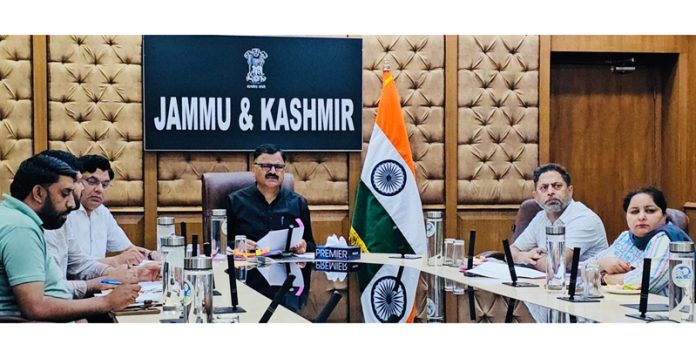 Rana reviewing TSP for holistic development of Tribal areas in J&K. Rana reviewing TSP for holistic development of Tribal areas in J&K.