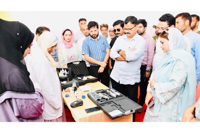 Minister Javed Rana during visit to Pantha Chowk Yatra Camp on Saturday. Minister Javed Rana during visit to Pantha Chowk Yatra Camp on Saturday.