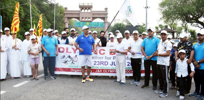 Participants posing during Olympic Day Run 2025. Participants posing during Olympic Day Run 2025.