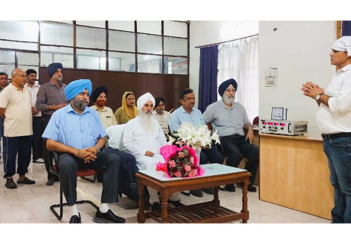 Mahant Manjit Singh along with others during inaugural event.