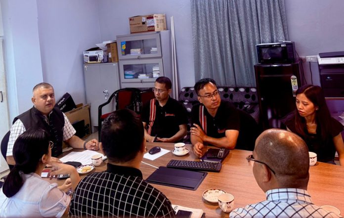 Secretary Mizoram Govt Amit Sharma chairing a meeting.