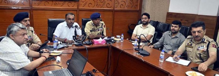 Div Com and IGP Jammu during interaction with civil society on Friday. Div Com and IGP Jammu during interaction with civil society on Friday.