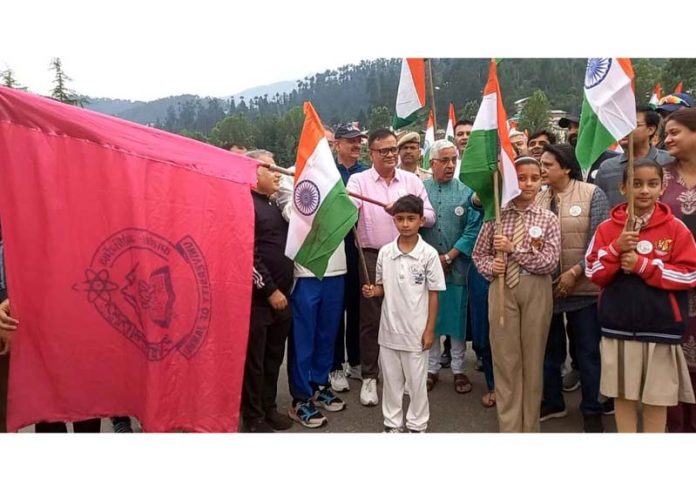 JU VC flagging off walkathon on Monday.