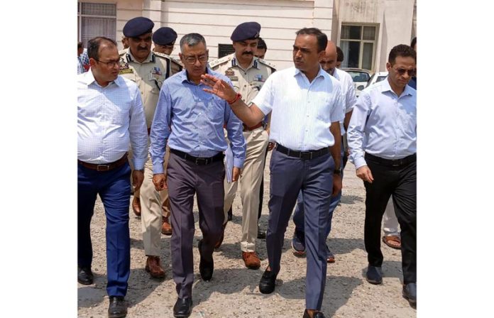 Div Com Jammu Ramesh Kumar during visit to Samba on Saturday. Div Com Jammu Ramesh Kumar during visit to Samba on Saturday.