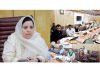 Minister Sakeena Itoo chairing a meeting on Wednesday.