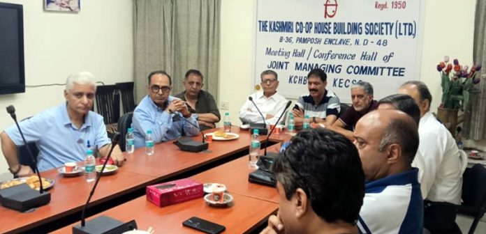 Kashmiri Hindu leaders during a meeting at New Delhi. Kashmiri Hindu leaders during a meeting at New Delhi.