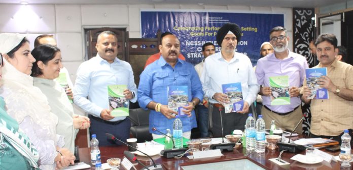 Dy CM and other dignitaries during a workshop at Srinagar on Tuesday. Dy CM and other dignitaries during a workshop at Srinagar on Tuesday.