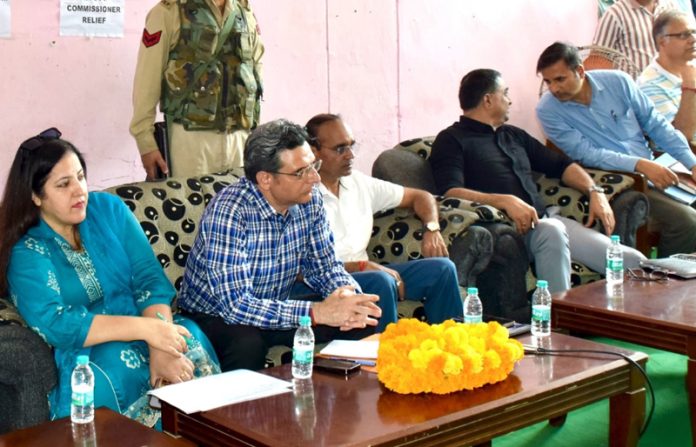 Relief Commissioner during a meeting on Sunday.