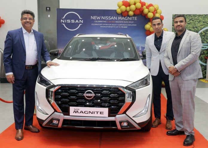 Saurabh Vatsa, Managing Director, Nissan Motor India inaugurating new showroom in Jaipur on Monday.