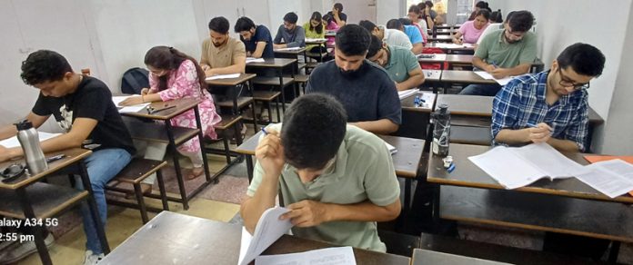 Students attending a workshop on Political Science and International Relations (PSIR) at SR College in Jammu. Students attending a workshop on Political Science and International Relations (PSIR) at SR College in Jammu.