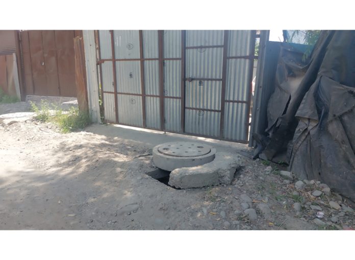 Poor drainage system in Behama area of Ganderbal. -Excelsior/Firdous Ahmad