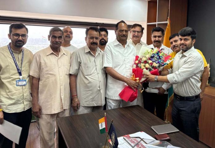 Members JKDFA delegation during meeting with Dr Devansh Yadav in Jammu. Members JKDFA delegation during meeting with Dr Devansh Yadav in Jammu.