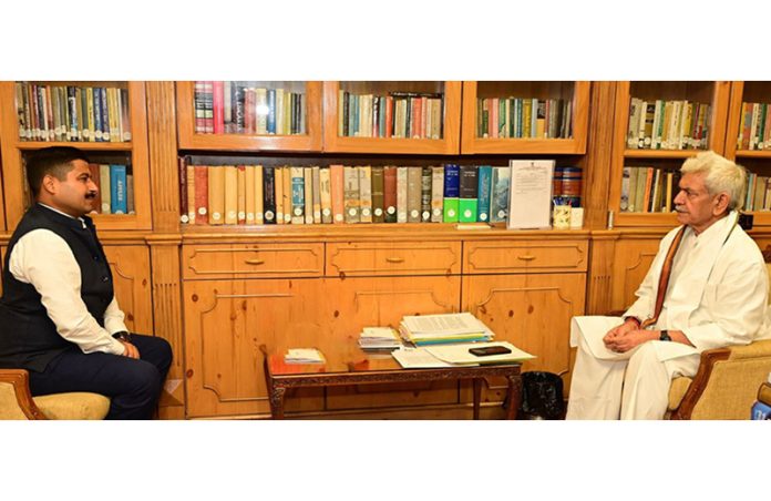 BJP spokesperson Gaurav Gupta meeting with LG at Raj Bhawan. BJP spokesperson Gaurav Gupta meeting with LG at Raj Bhawan.