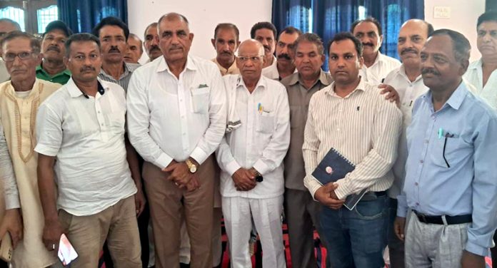 BSP leaders during meeting in Samba area on Sunday.