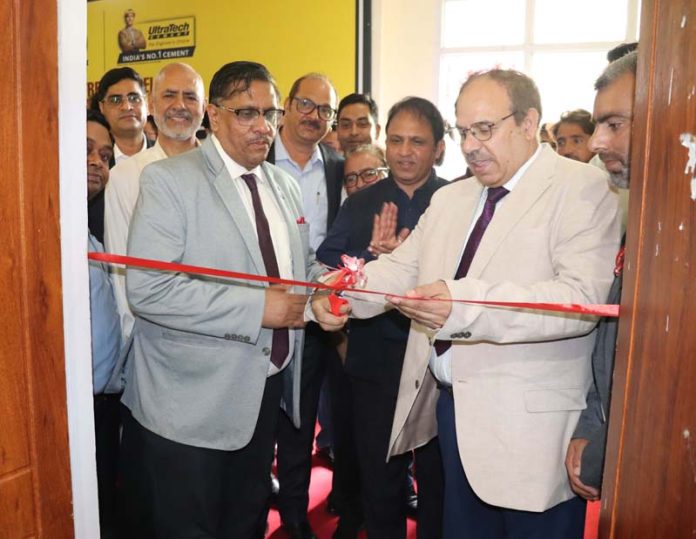 VC IUST Prof Shakil A Romshoo inaugurating the FLIP Ideation Lab in University campus.