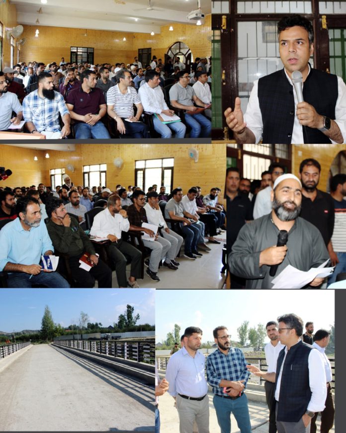 DC Budgam Chairs Public Darbar at Town hall Chadoora, Reviews Development Works and addresses Public Grievances.