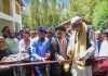 CEC Dr Mohammad Jaffer Akhoon, inaugurating developmental projects in Kargil.