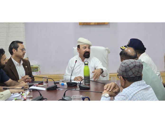 Dr Mohd Jaffer Akhoon, chairman and CEC chairing a meeting on Tuesday. Dr Mohd Jaffer Akhoon, chairman and CEC chairing a meeting on Tuesday.