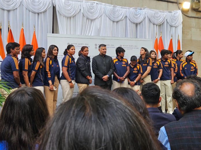 Women’s cricket team gets rousing welcome at India House in London Women’s cricket team gets rousing welcome at India House in London