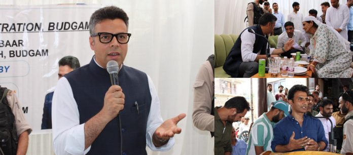 DC Budgam Chairs Public Darbar at Summerbugh Shalina, Assures Redressal of Public Grievances