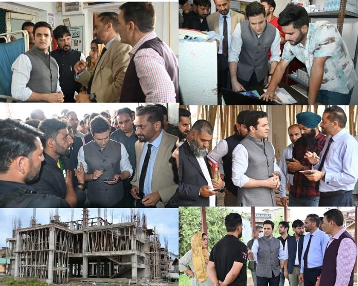 DC Kulgam during his visits District Hospital