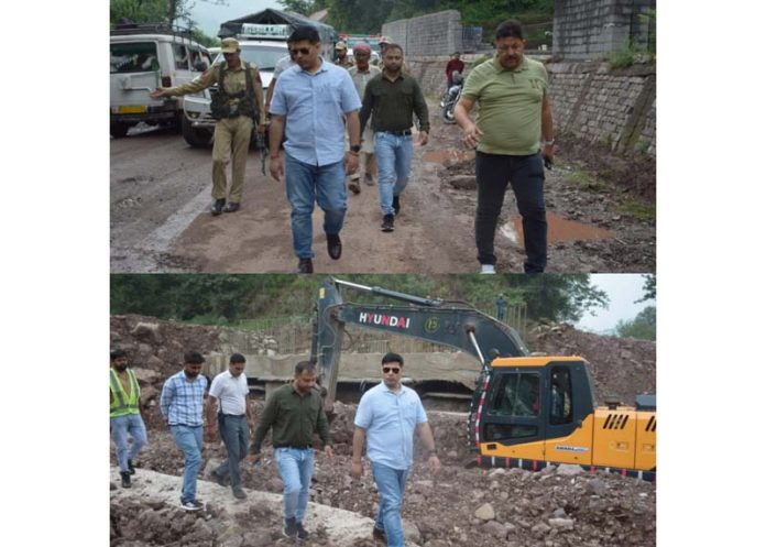 DC inspects Chandak-Mandi Road, Key developmental works in Poonch copy