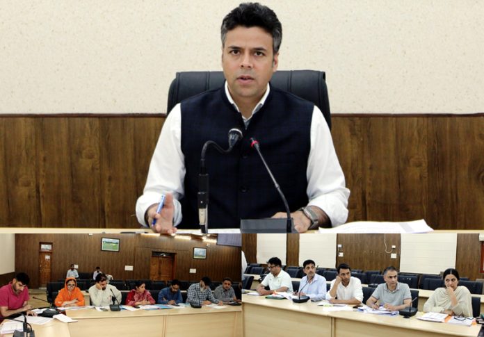DDC Budgam takes review of major infrastructure projects including NABARD