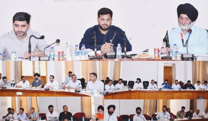 DDC Rajouri chairing DLRC meeting, emphasizes timely disposal of pending cases DDC Rajouri chairing DLRC meeting, emphasizes timely disposal of pending cases