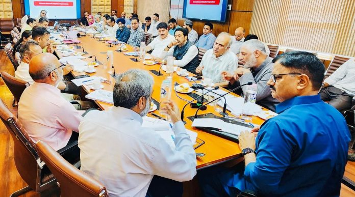 Javed Rana, Javid Dar Review Irrigation Scenario In J&K