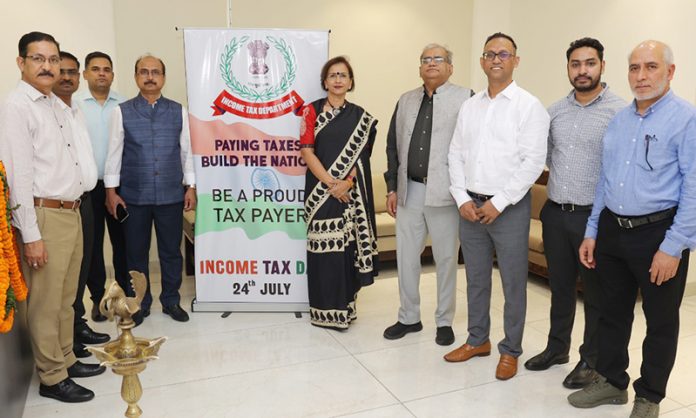 Director General of Income Tax (North West Region), Vatsala Jha during visit to Jammu office of IT Department on Thursday. Director General of Income Tax (North West Region), Vatsala Jha during visit to Jammu office of IT Department on Thursday.