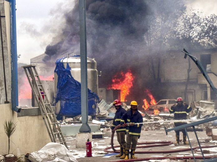 Fire at chemical factory in Telangana