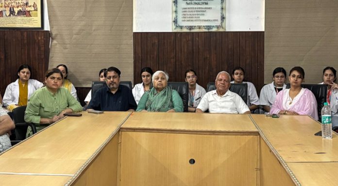 Members of the Sain Charitable Trust during an event at JIAR on Tuesday.