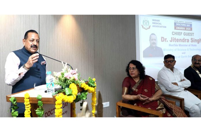 Union Minister Dr Jitendra Singh, as chief guest, speaking at the 