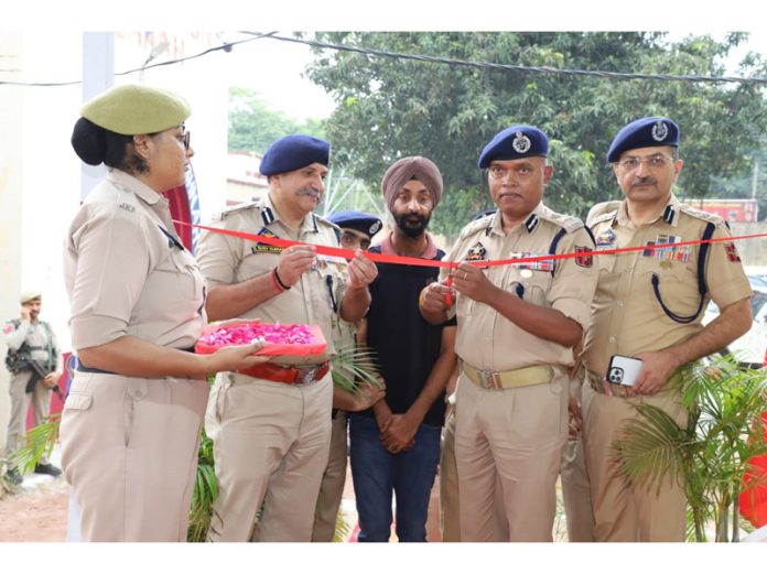 IGP Jammu, BS Tuti inaugurating a prefab barrack facility at Police Station Bishnah on Monday. IGP Jammu, BS Tuti inaugurating a prefab barrack facility at Police Station Bishnah on Monday.