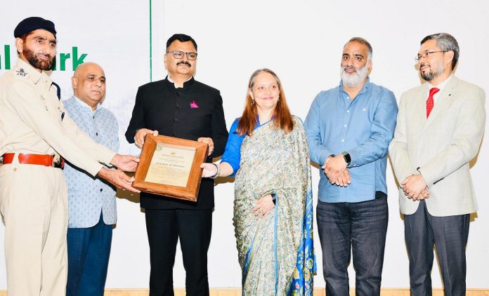 Javed Rana Felicitates Officials Of Wildlife Department At Dachigam