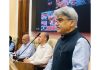 Chief Secretary delivering address at a conference at Srinagar on Thursday.