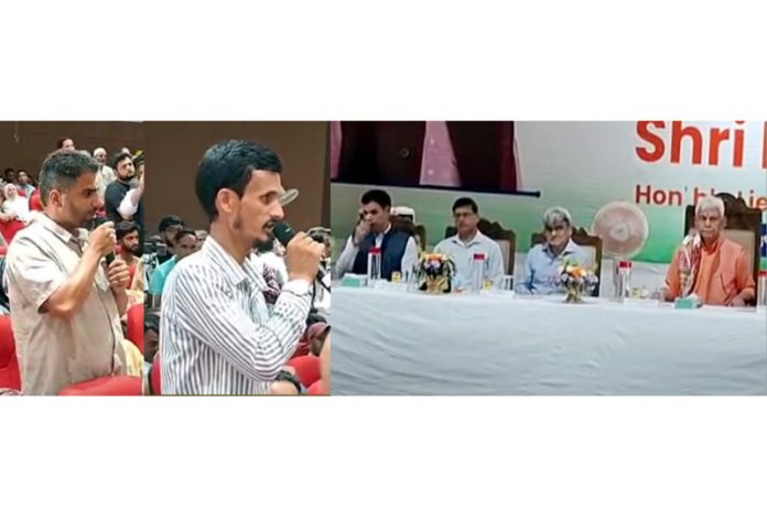 Next of Kin of terrorist victim families sharing their grief with LG Manoj Sinha during a function held at Baramulla. Next of Kin of terrorist victim families sharing their grief with LG Manoj Sinha during a function held at Baramulla.