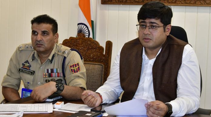 DC Ganderbal chairing DLSCC meeting on Thursday.
