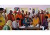 HoD Cardiology GMC & SSH Jammu Dr Sushil Sharma examining Sadhus at Ram Mandir, Purani Mandi on Sunday.