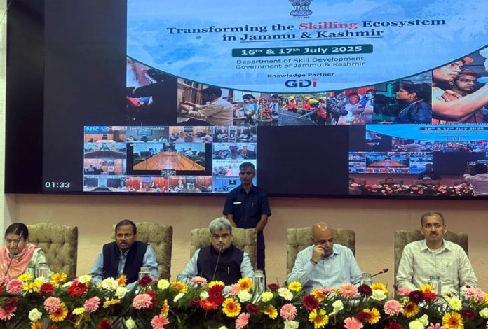 CS during a conference at Srinagar on Wednesday. CS during a conference at Srinagar on Wednesday.