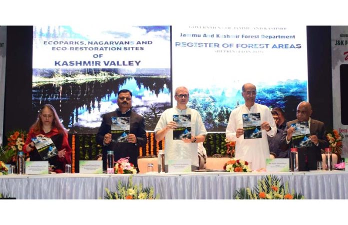 CM during Van Mahotsav celebrations in Jammu on Monday.