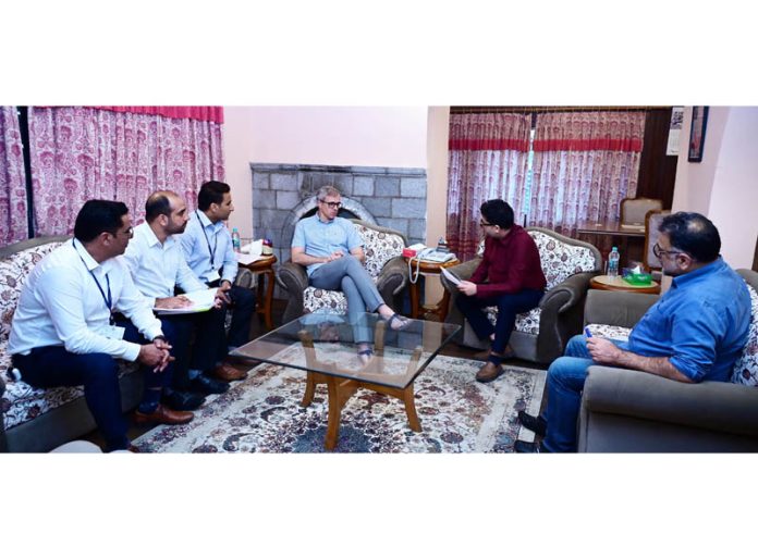 Chief Minister Omar Abdullah meeting delegations at Raabita Office on Monday. Chief Minister Omar Abdullah meeting delegations at Raabita Office on Monday.