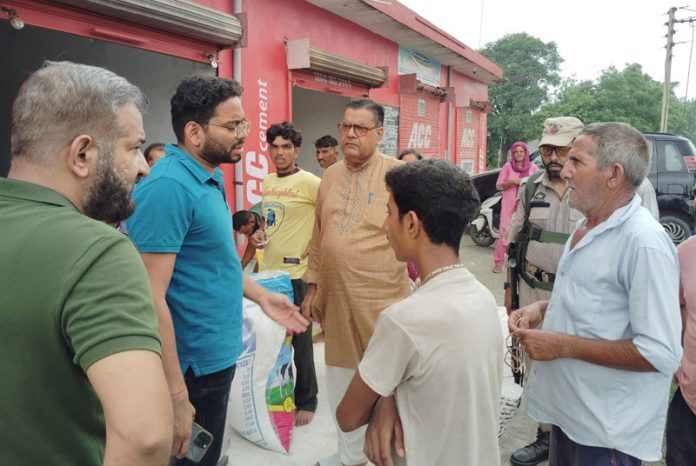 District Magistrate Sachin Kumar Vaishya during visit to Pargwal on Saturday. District Magistrate Sachin Kumar Vaishya during visit to Pargwal on Saturday.