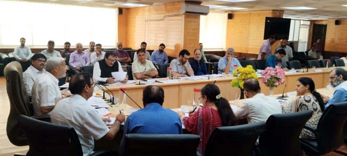 PAC holding meet at Srinagar on Monday.
