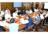 CS Atal Dulloo chairing a meeting on Thursday.