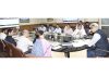 Chief Secretary chairing a meeting at Srinagar on Tuesday.