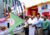 DyCM flagging off bus service on Sunday.