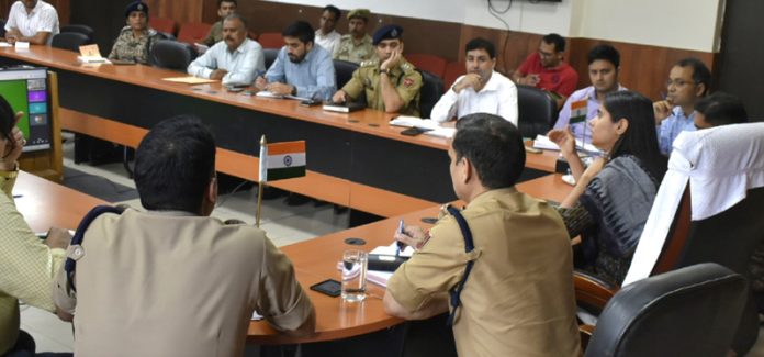 DC Reasi chairing a meeting on Thursday.
