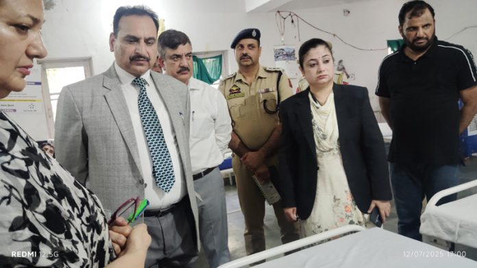 DLSA Jammu team during inspection of Central Jail Kot Bhalwal on Saturday.