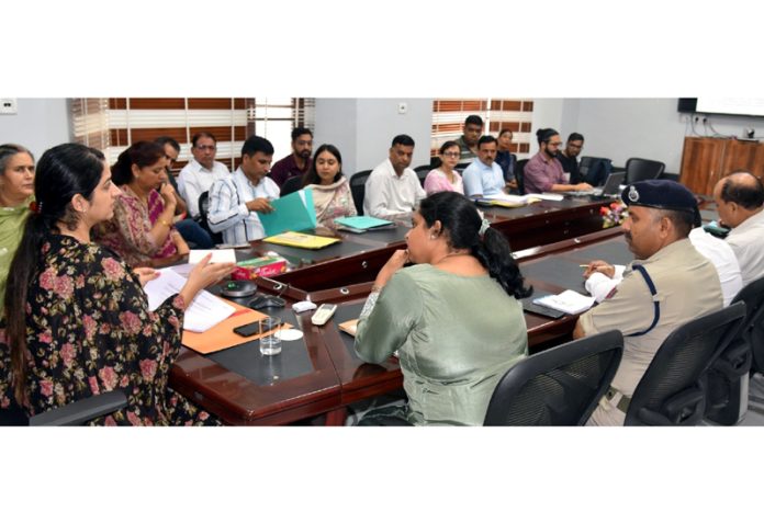 DC Udhampur chairing a meeting on Wednesday. DC Udhampur chairing a meeting on Wednesday.